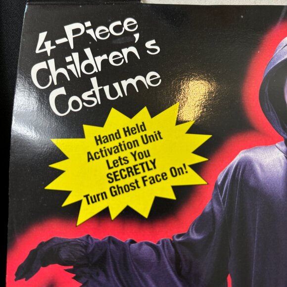 Scream Light Up Ghost Face Hooded Robe Fun World Child NWT NOS - Picture 4 of 14